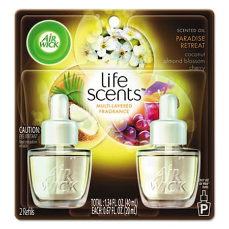 Air Wick Life Scents Scented Oil Refills- Paradise Retreat- 0.67 oz. 91110